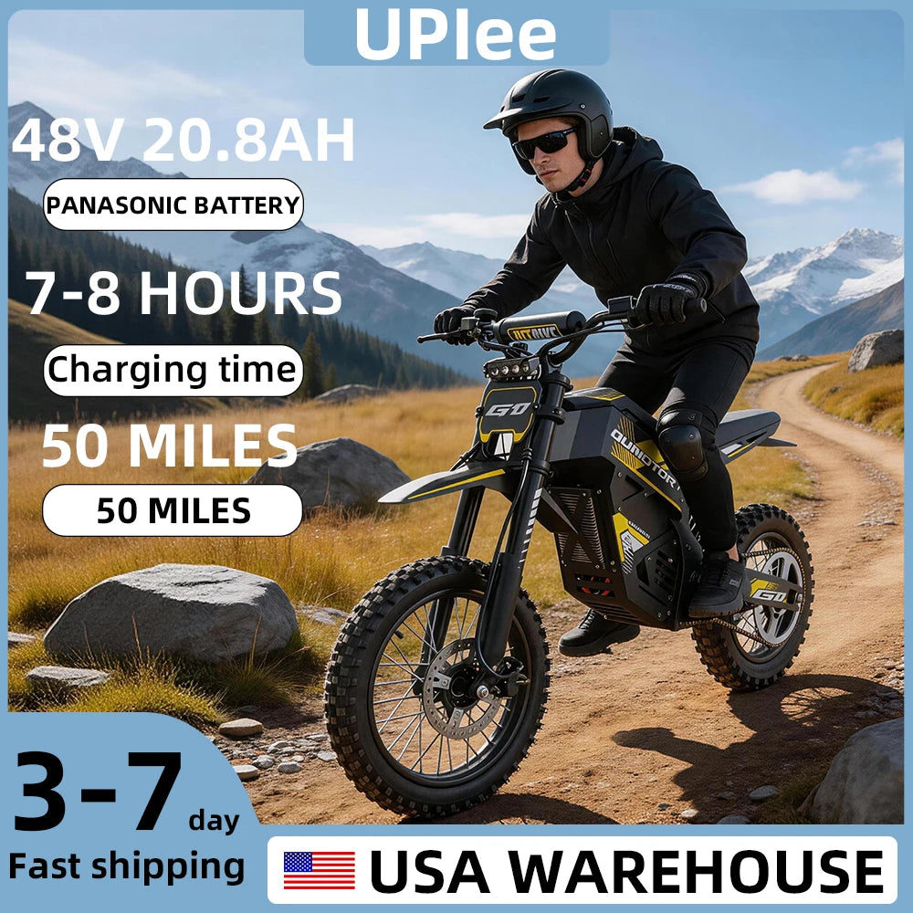 UPlee G1 Electric Mountain Bike Fat Tire Dual Suspension