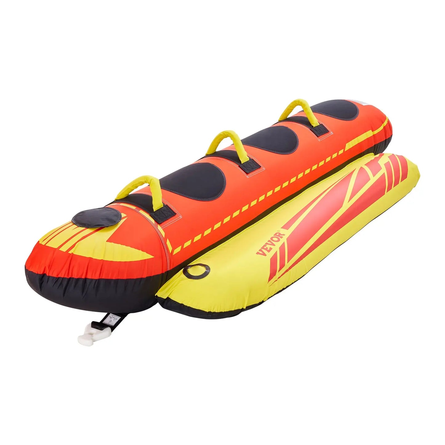 Towable Boating Tube For 3 Riders, Hot Dog Water Tube