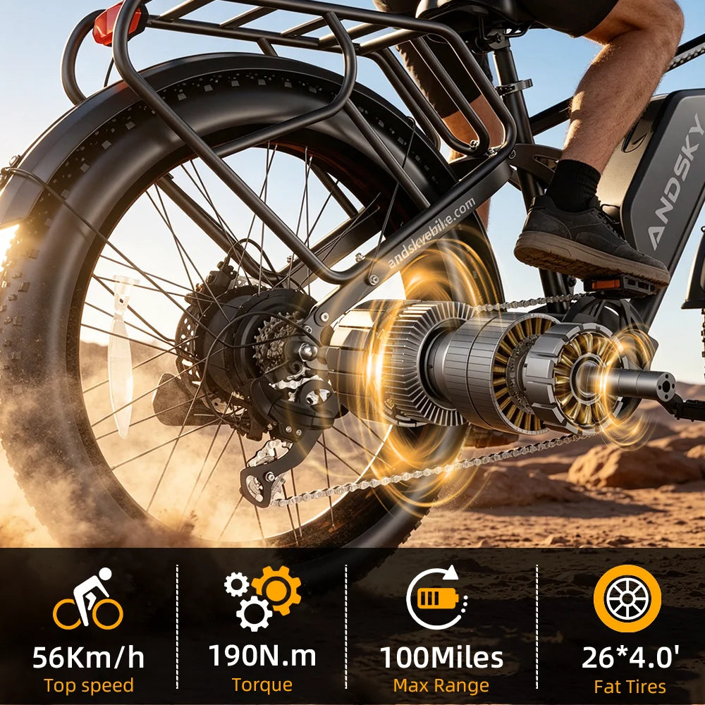 Andsky Apex 50 Electric Bicycle 3000W Dual Motor 52V