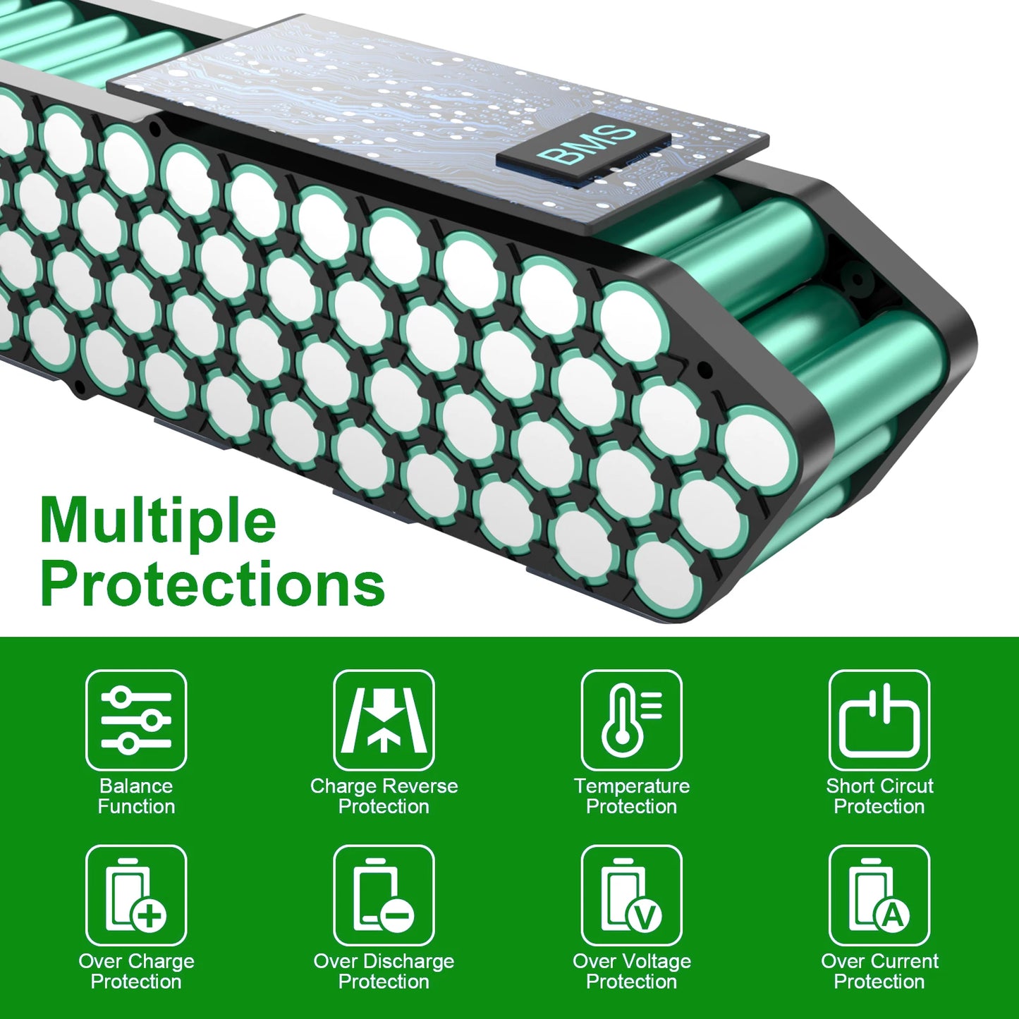 UNITPACKPOWER Ebike Downtube Battery 36V 52V 48V 24Ah