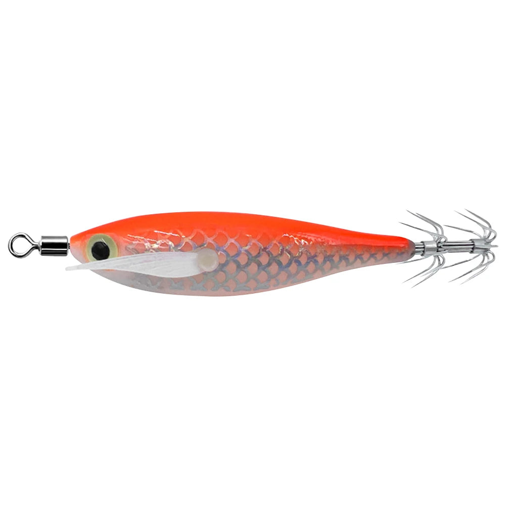 Luminous Squid Lure With 3D Eyes Glow In Dark Bait