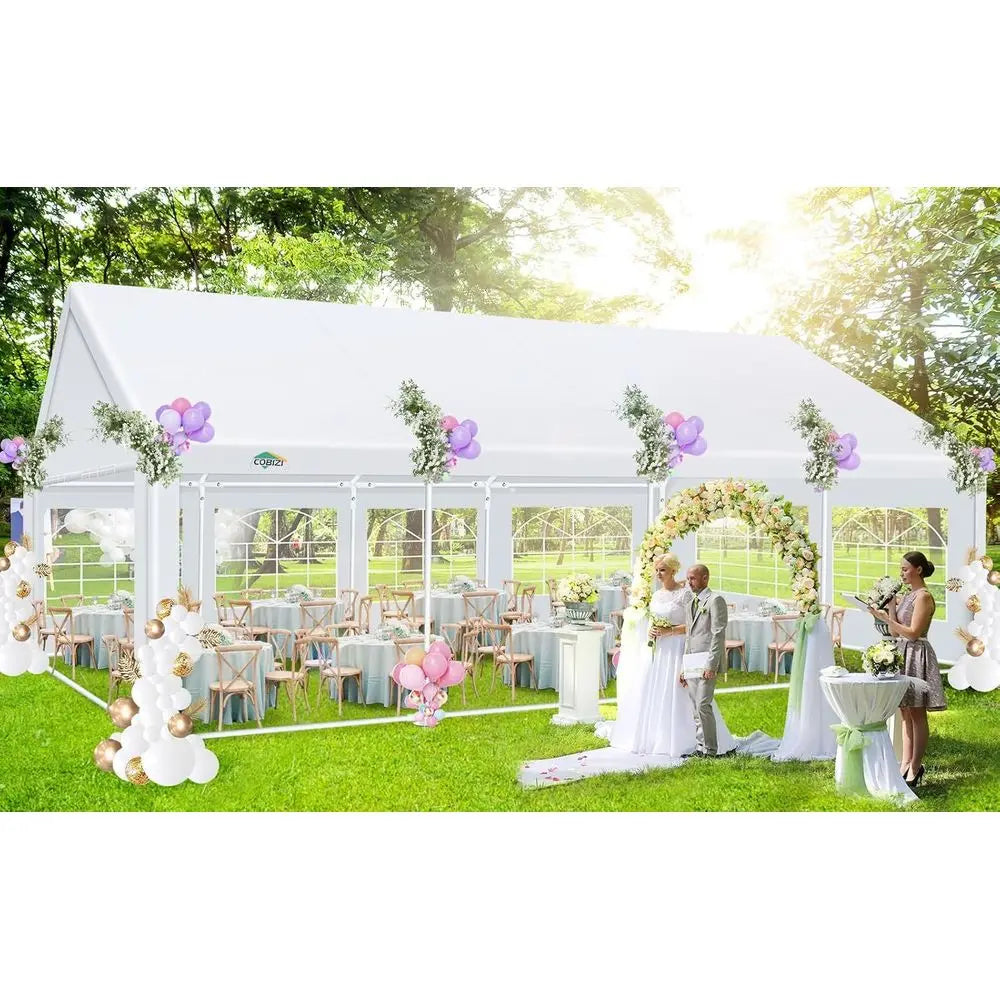 YTYIN Heavy Duty Outdoor Party Tent Waterproof Canopy Shelter