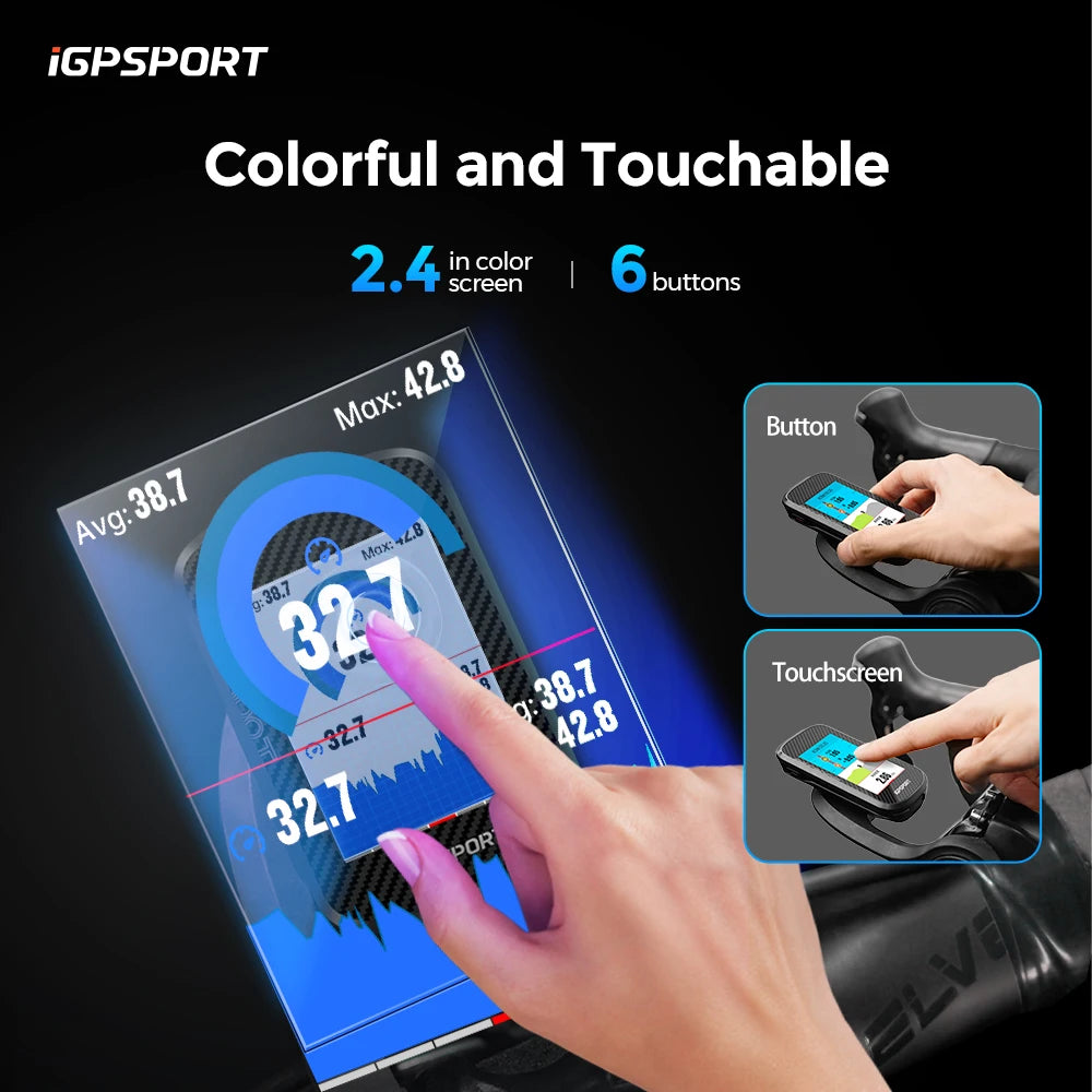 iGPSPORT BSC300T Touchscreen Bike Computer With Global Map GPS