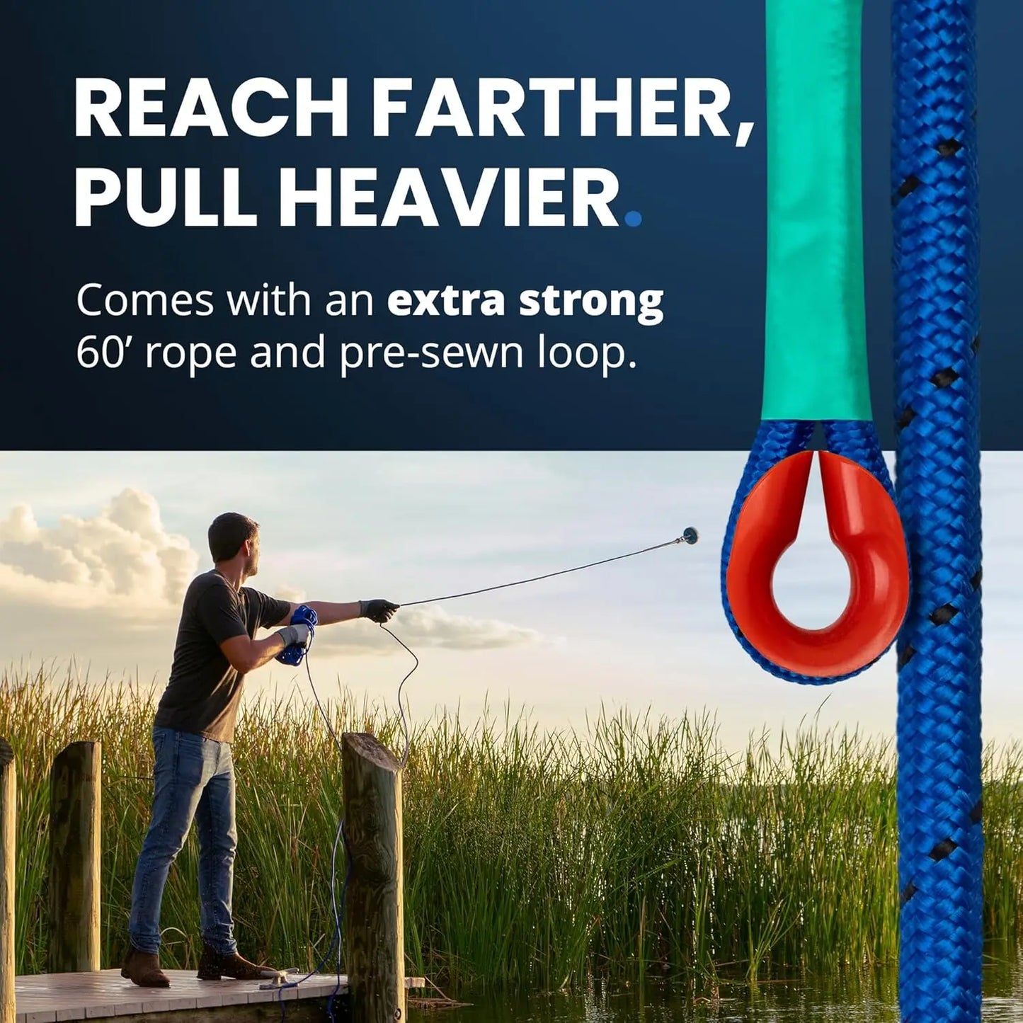 Magnetic Fishing Kit With Rope Carabiner Gloves Hook And Bag