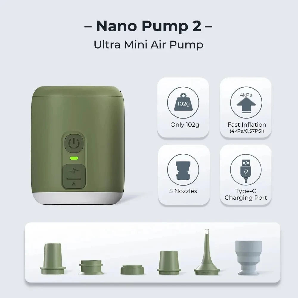 WESTTUNE Tiny Air Pump With Camping Lantern 4.5kPa