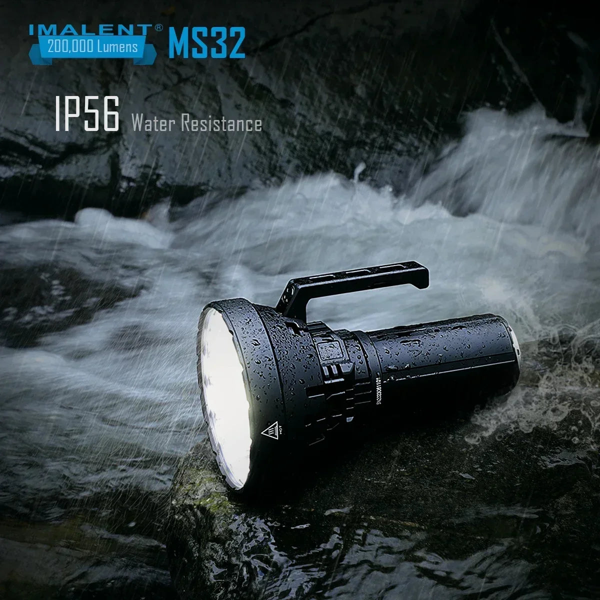 Imalent MS32 200000 Lumens Rechargeable Tactical Flashlight For Outdoors
