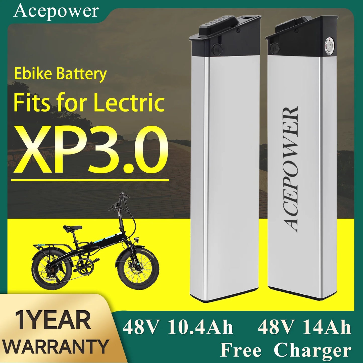 ACEBEI-POWER Long Range Battery For Lectric XP 3.0 Step Over