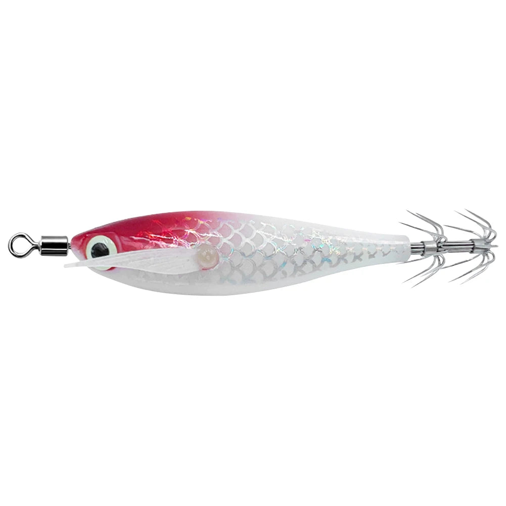 Luminous Squid Lure With 3D Eyes Glow In Dark Bait
