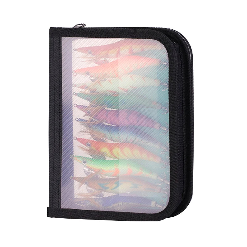 Luminous Wood Shrimp Fishing Lure With Bag 3D Eyes