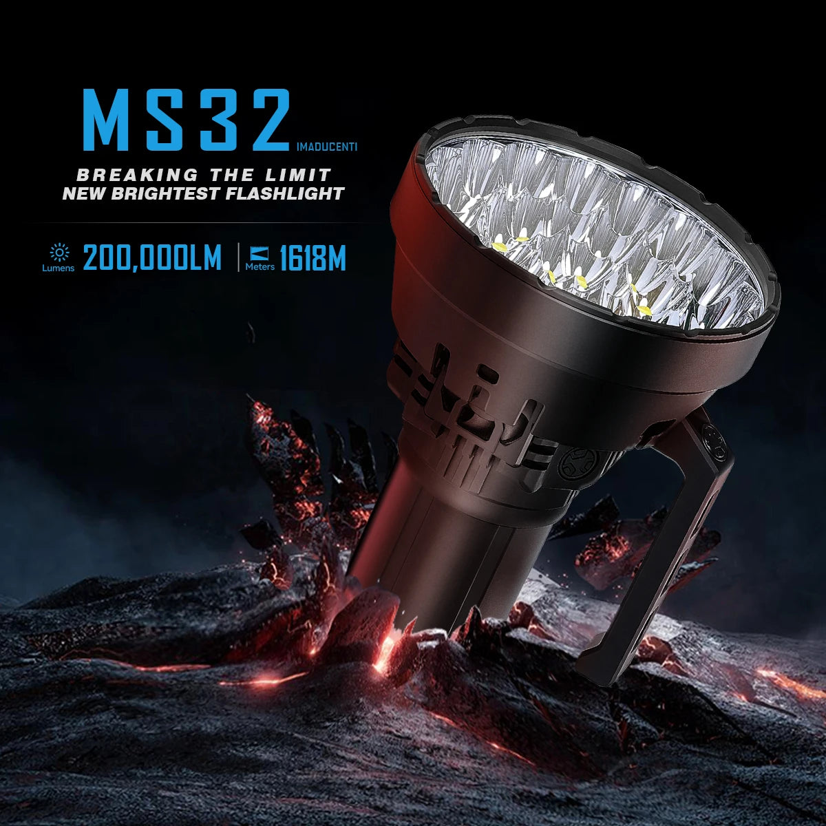 IMALENT MS32 200000 Lumen LED Rechargeable Searchlight