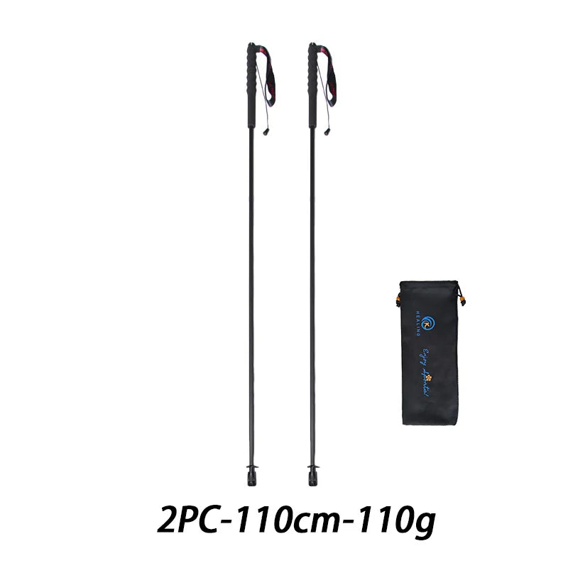 OKHEALING CN Folding Carbon Fiber Trekking Poles With Foam Handle