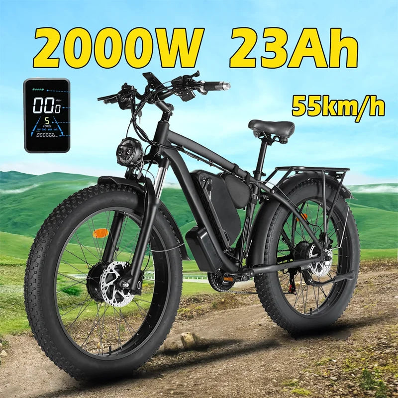 Electric Bicycle B1 2000W Dual Motor 48V 22.4Ah E Bike