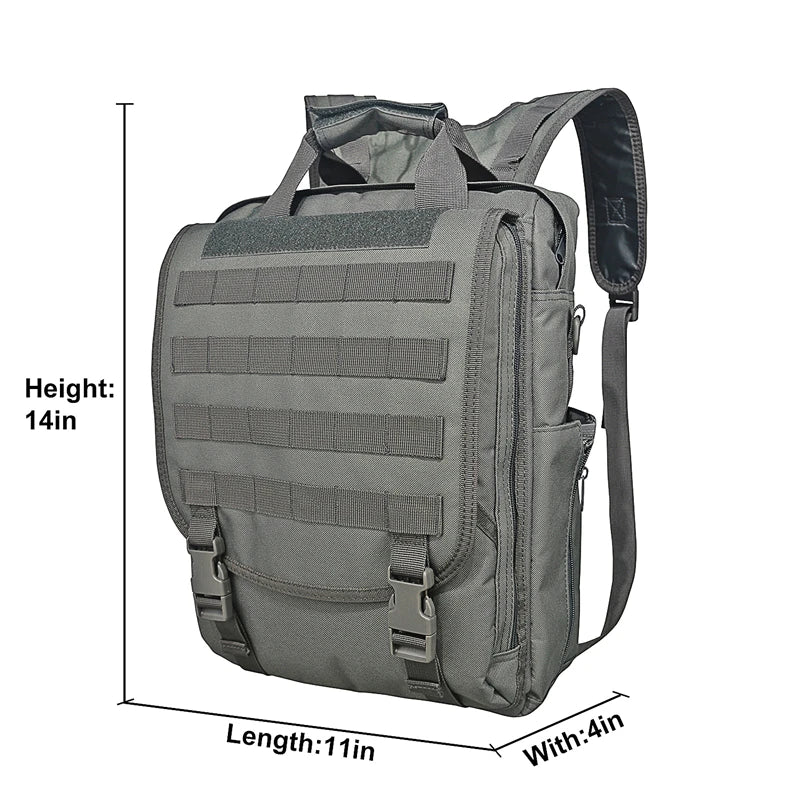 LQARMY Molle Laptop Bag Tactical Messenger Backpack For Outdoor