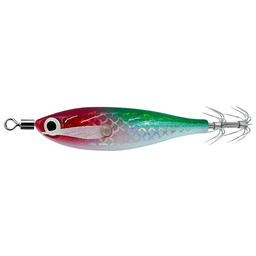 Luminous Squid Lure With 3D Eyes Glow In Dark Bait