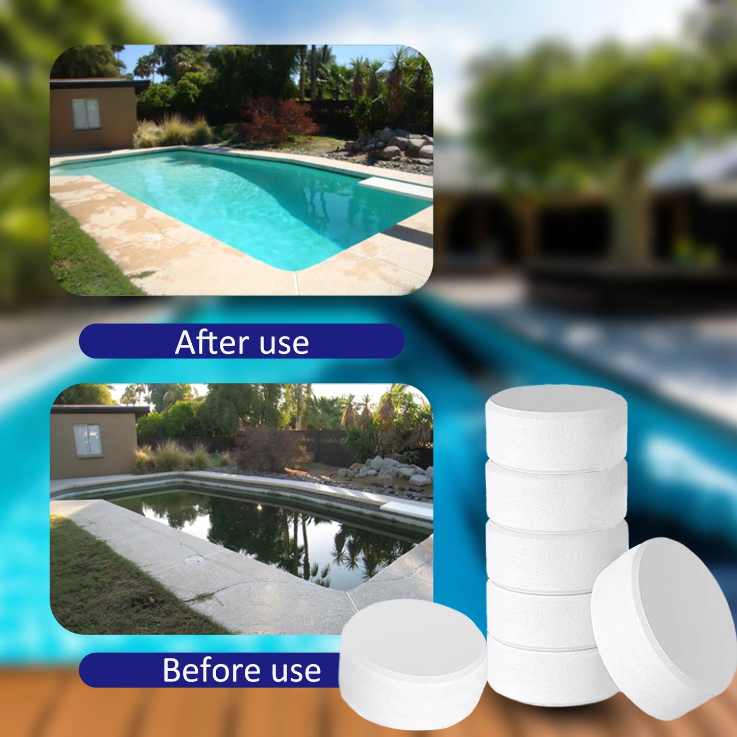 Premium Stabilized Pool Chlorine Tablets For Long Lasting Sanitization