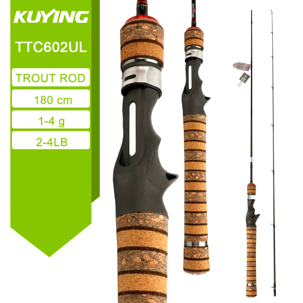 Kuying Lure Rod Baitcasting Spinning River Carbon Fishing Rod