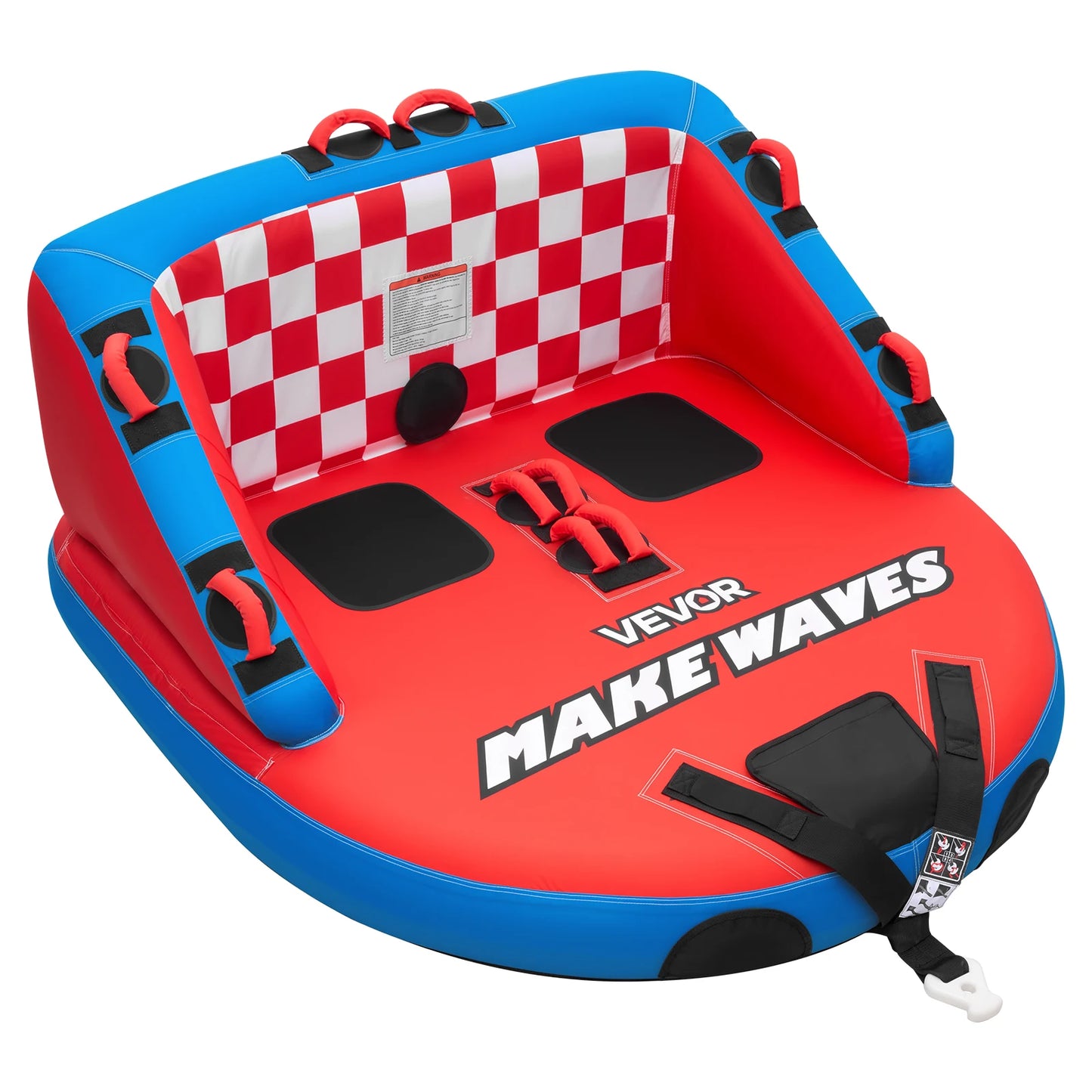 SucceBuy Towable Tubes For Boating 2 To 4 Rider Dual Tow Points