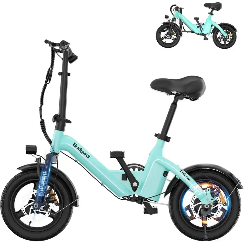 Folding E-Bike, 500W Motor, 36V, 20 MPH, 25 Mile Range