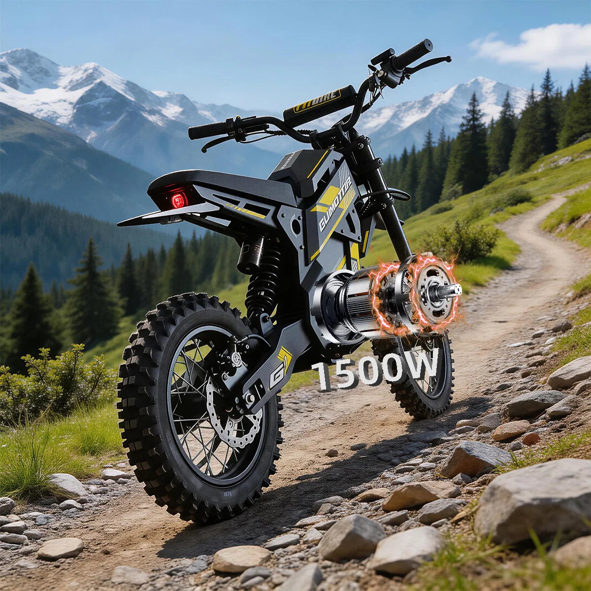 UPlee G1 Electric Mountain Bike Fat Tire Dual Suspension