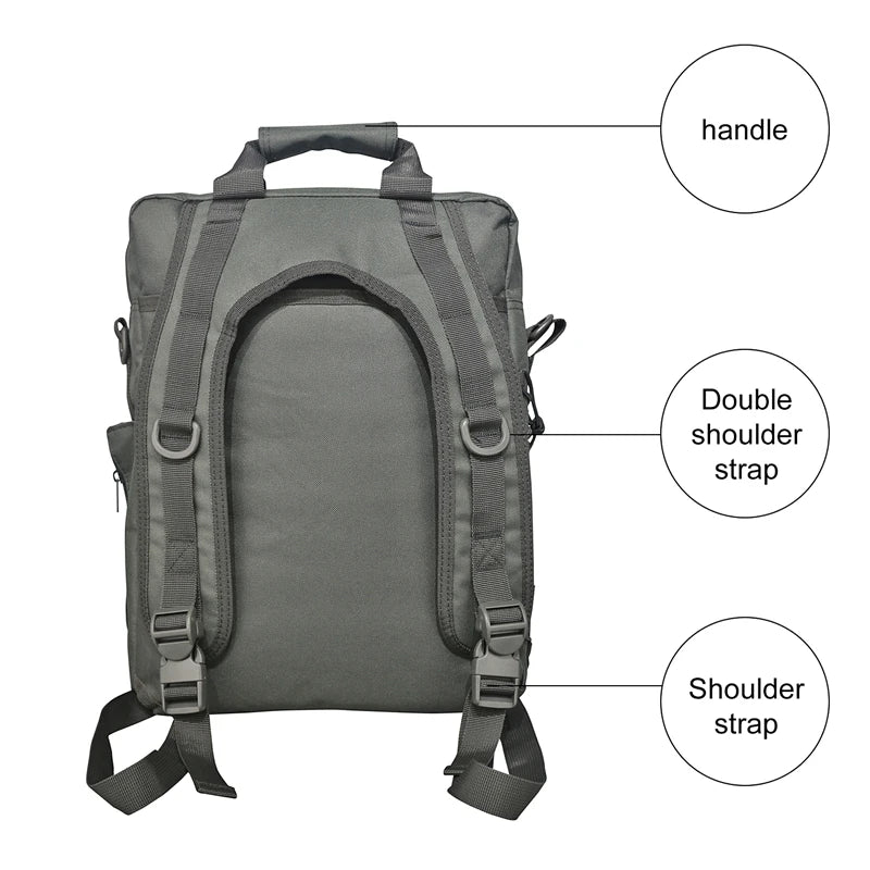 LQARMY Molle Laptop Bag Tactical Messenger Backpack For Outdoor