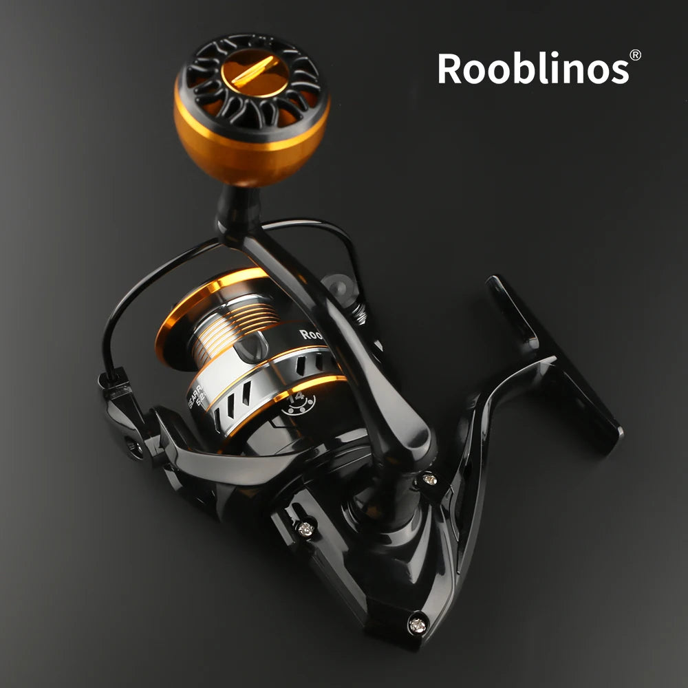 Rooblinos HM Spinning Reel 5.2:1 Gear Ratio And Smooth Drag