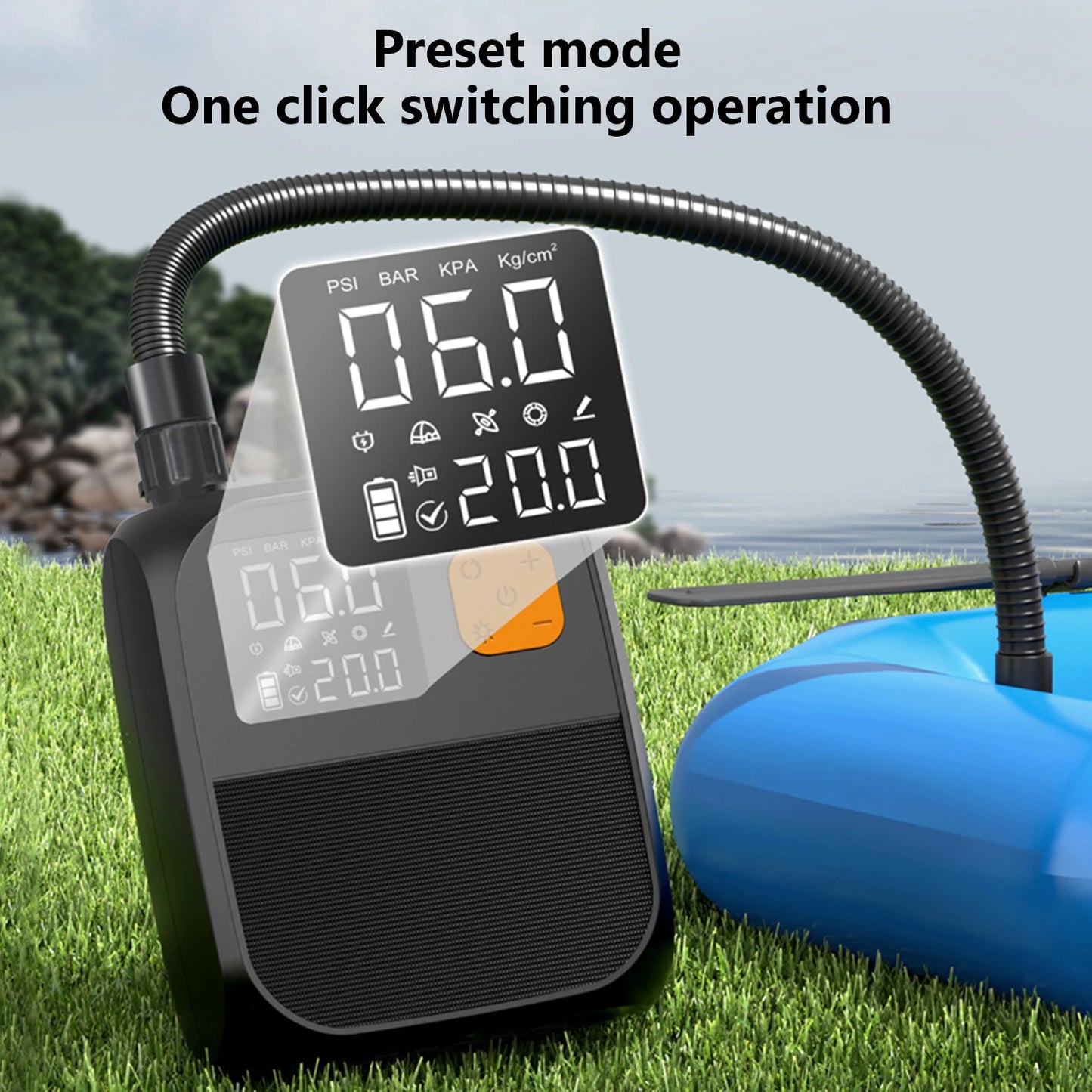 APWIKOGER Stand Up Paddleboard Pump High Pressure Inflation