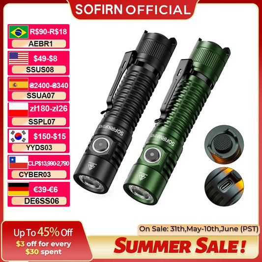 Sofirn SP31 V3.0 Powerful Tactical Flashlight 2000lm