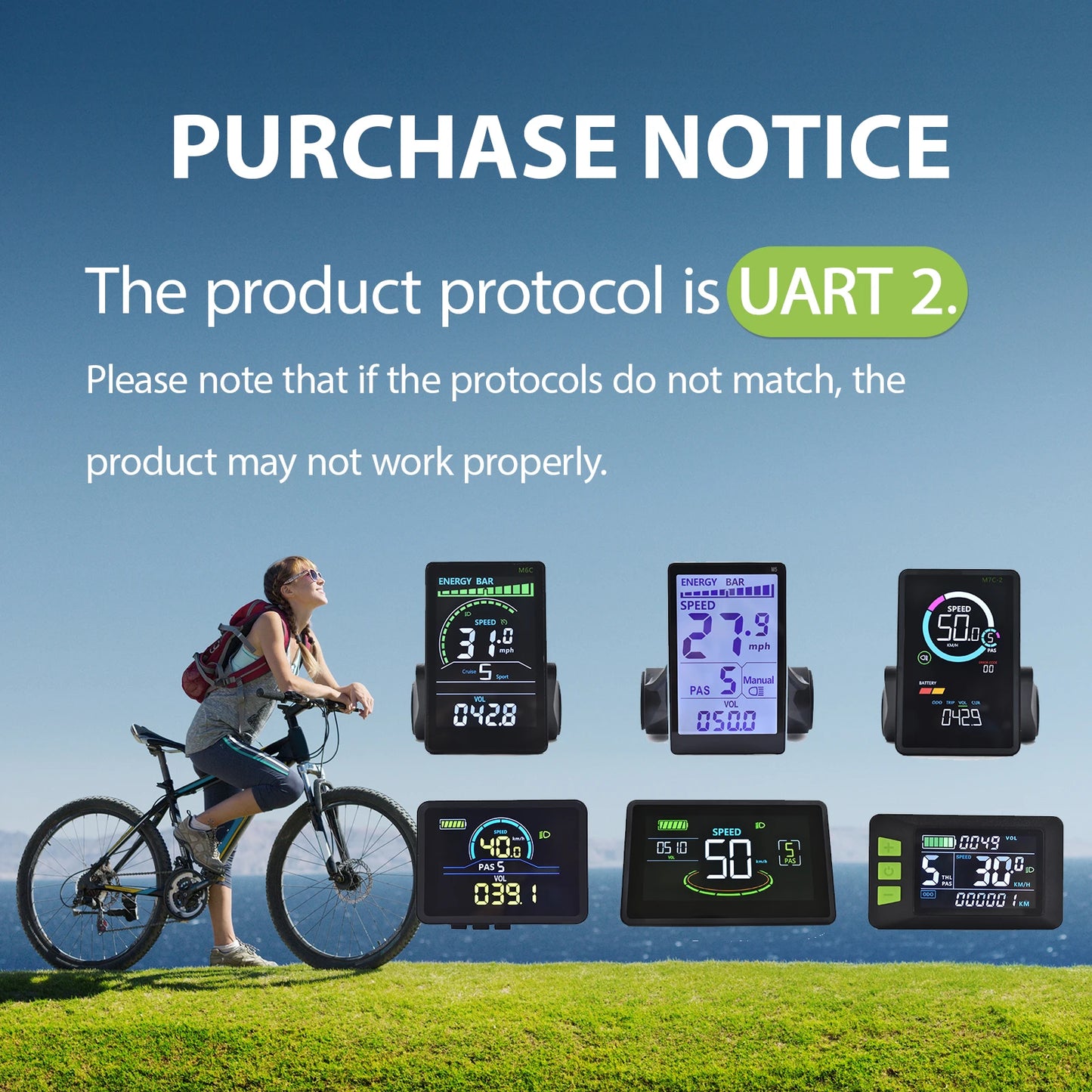 Haytrix-US Electric Bike Speedometer With LCD Display And Odometer