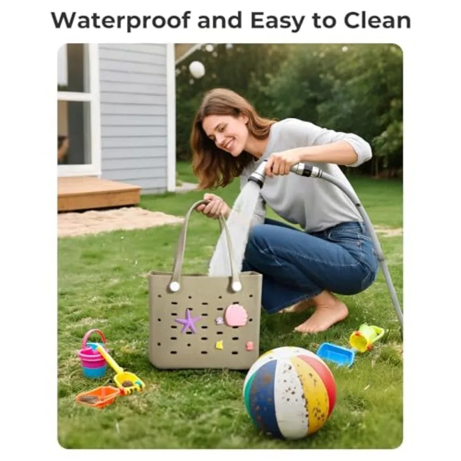 Beach Bag for Women Water Resistant Tote Sandproof Vacation Essentials