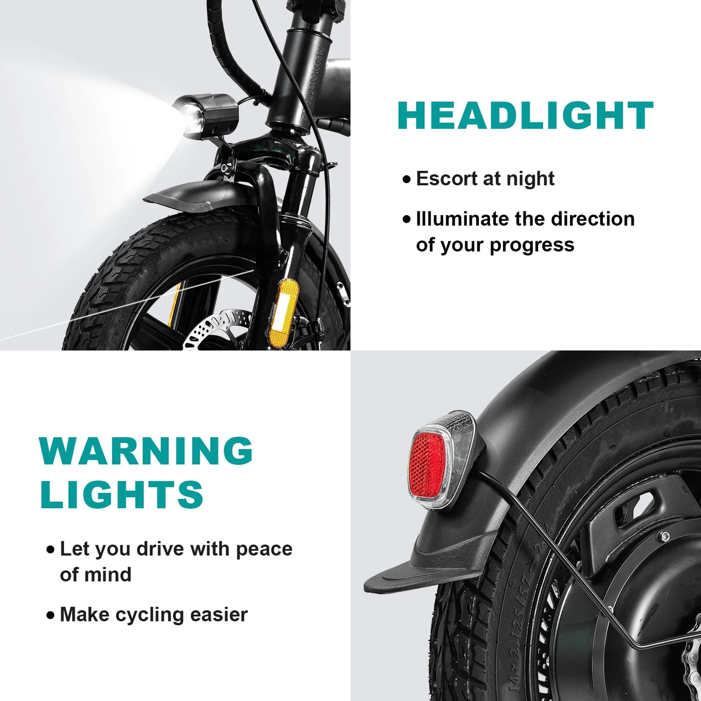Terrosor Folding Electric Bike 20 MPH 560W 48V Removable Battery