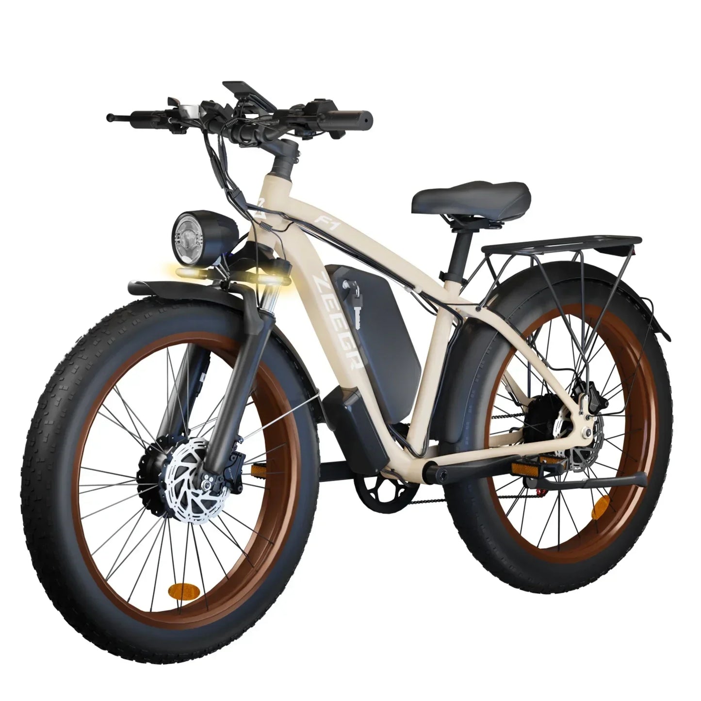 F1 2000W Dual Motor Electric Bicycle 48V Battery Hydraulic Brakes