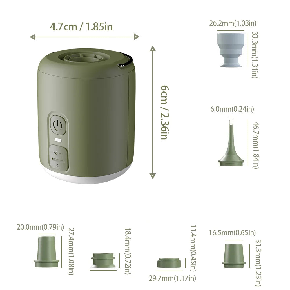 WESTTUNE Tiny Air Pump With Camping Lantern 4.5kPa