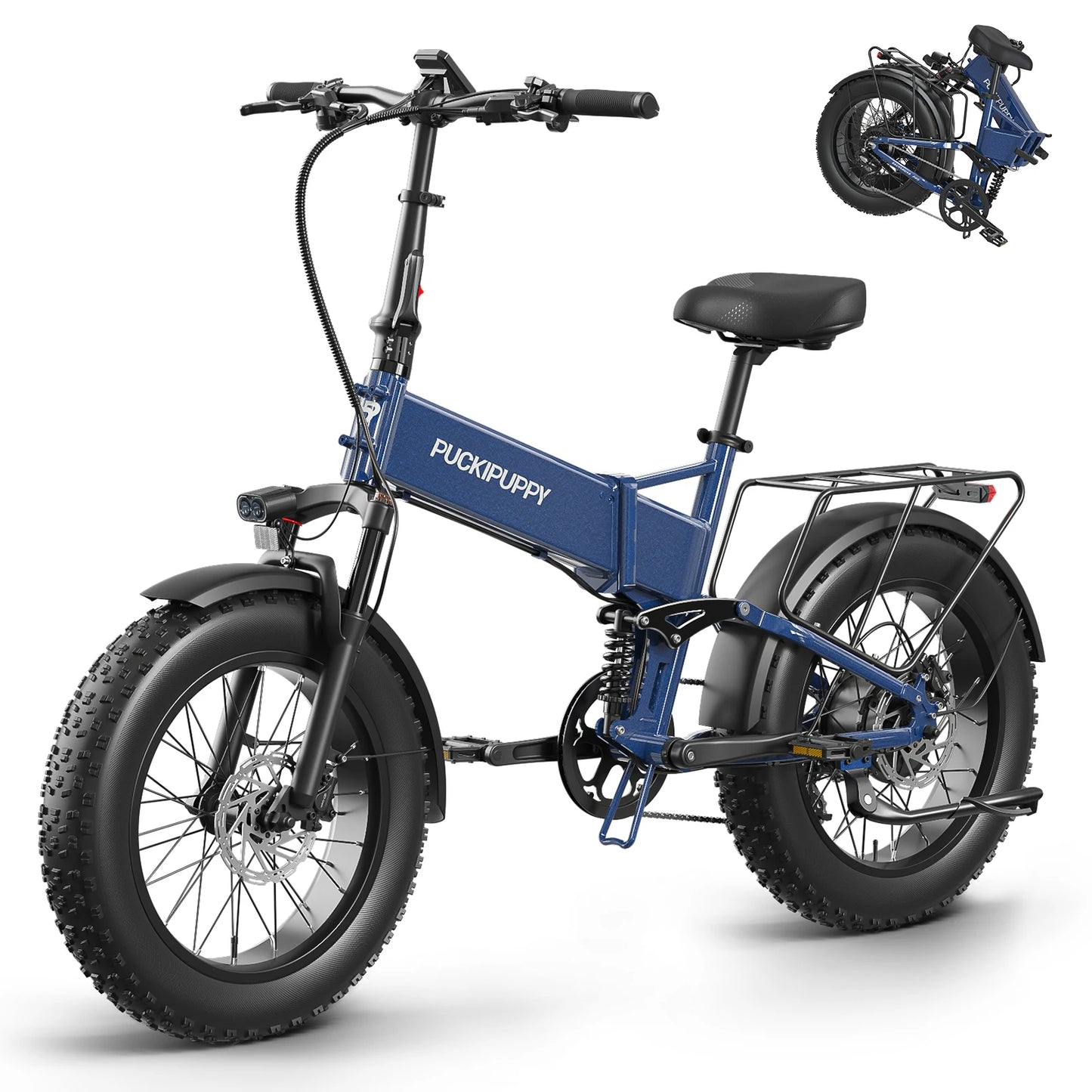 PUCKIPUPPY Dachshund Pro Folding Electric Bike 1350W Peak Motor